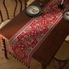 American Retro Jacquard Table Runner Dining Table Cloth Tea Table Cabinet Decorative Strip