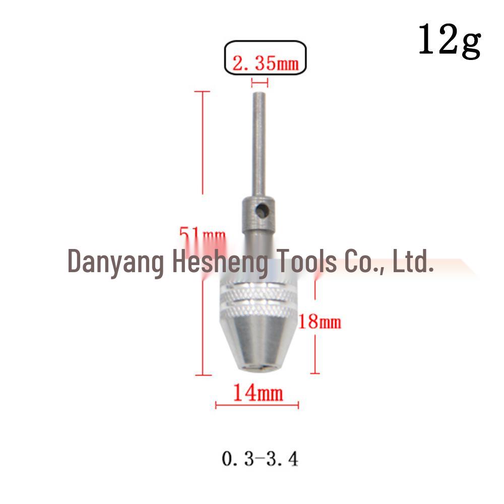 0.3-6.5mm Quick-Change Hex Shank Self-Centering Drill Chuck for 3.6 Electric Grinder