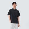Classic Woven Short-Sleeve Polo T-shirt Black (S25MMTPS16)