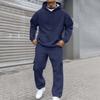 Men's Two-Piece Set, Hoodie & Elastic-Waist Cargo Pants For Casual Outdoor Sports
