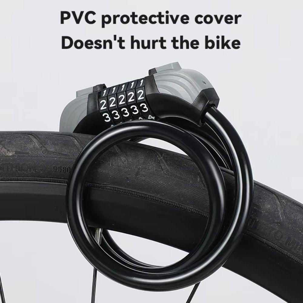1200MM Fahrrad-Zahlenschlosskabel ABS mit Stahldraht Stahlkabel-Schloss Fahrradzubehör