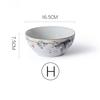 6.5 Inch Porcelain Ramen Bowl Ceramic Noodle Bowl Flower Design Soup Rice Bowl Microwave Safe 800ml