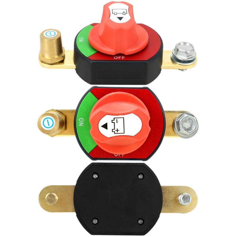High Conductivity Brass Battery Disconnect Switches For Car Campers Easy Installation Top Post Battery Isolator Switches