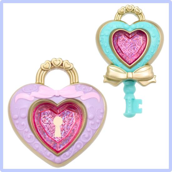 Bandai Kimi to Idol PreCure Toy, Pretty Holic Heart Kirari Rock Cosmetic Design, Pink Play Set, Ages 6+, Girls