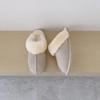 Women's Thin-Soled Open-Toe Half Slippers - 2025 Winter New Arrival, Plus Velvet Cotton, Furry Snow Boots