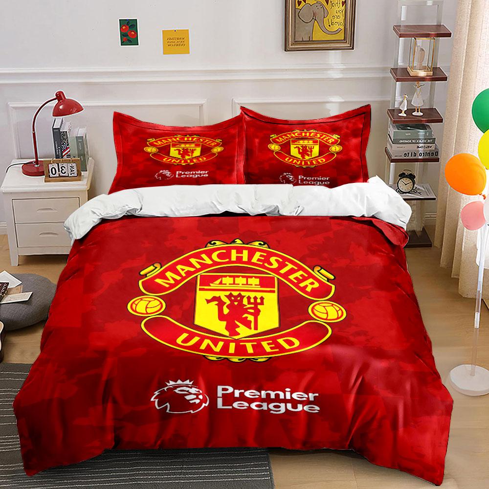 Manchester United Gultasveļas Komplekts Gultasveļa Segas