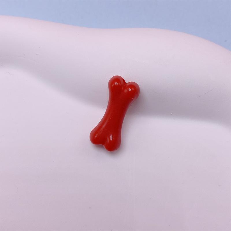 Z05 50pcs 18mm Interest Bone Shape Acrylic Beads Loose Spacer Beads Handmade Jewelry Making DIY Bracelet Earrings Accessories