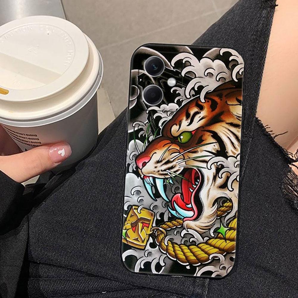 

Mythical Dragon Tiger Phone Case For Redmi Note 15 14 13 12 12S 11 11T 11S 10 9T 9 Pro Silicone Case Funda DIY Shell Capa Cover Redmi NOTE155G