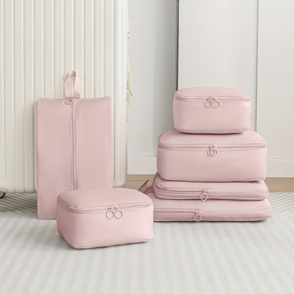 6-Piece Compressible Luggage Organizing Bag, Travel Storage Cube, Business Travel Clothing Sorting Bag
