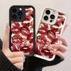 JT1 Lucrare Abstractă cu Buze Roșii Telefon pentru pentru iPhone 17 16 Pro Max Samsung S26 Ultra A17 A26 A07 Xiaomi Redmi Note 14 Pro Plus Carcasă Moale din TPU