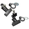 Heavy Duty Metal Phone Holder with Adjustable Magnetic Head Mobile Mounting for Desktop Broadcasting & Online Meetings