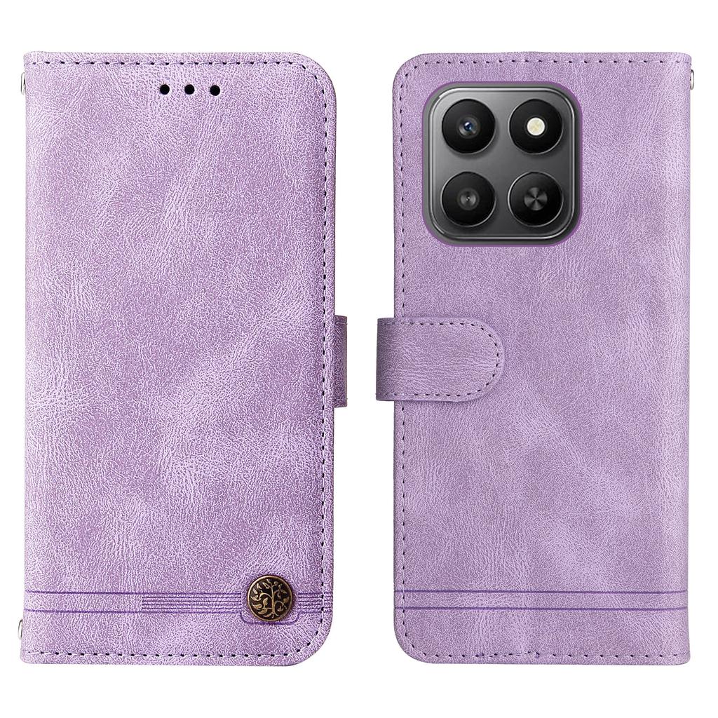 For Honor 400 Smart Leather Wallet Cases Skin Touch Phone Cover Stand with Strap
