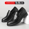 Men Loafers Genuine Leather Slip-On Breathable Invisible Elevator Shoes Casual Business Dress Sneakers Comfortable Lifting Derby