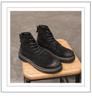 2024 High-Top British Martin Boots: Men’s Retro Cow Suede with Inner Height Increase and Thick Sole