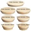 Various Sizes Kitchen Organization Bottle Sealing Caps Canning Storage Mason Jar Lid Wide Mouth Cover Wood Lids