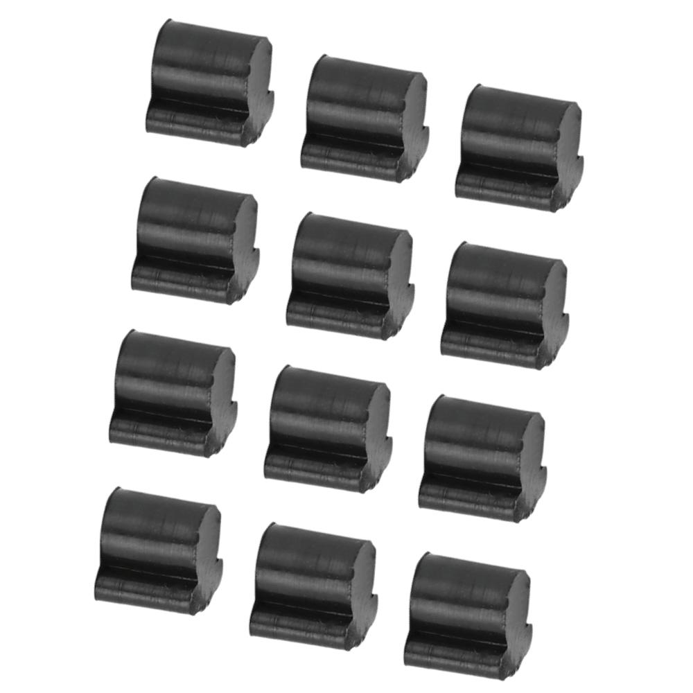 12PCS Silicone Rotary Valve Rubber Pad Black Valve Rotor Rubber Buffering Stop For Trumpet