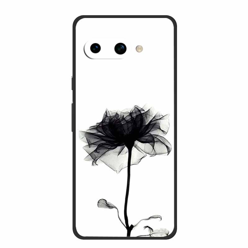 

For Google Pixel 9A Back Cover Case 9 A Phone Cover Black Silicone Soft Coque For Google Pixel 9a Phone Case 6.3 Funda Shell Google Pixel 9A