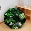 Green Jester Collage Automatic Umbrella - Suitable Travel Outdoor Portable Umbrella Birthday Gift Daily Essentials