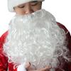 Children Adult Makeup Realistic Cosplay Props Santa Claus Beard White Wig Christmas Accessories