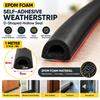 EPDM Foam D-Shaped Self-Adhesive Weatherstrip for Door and Window Gaps