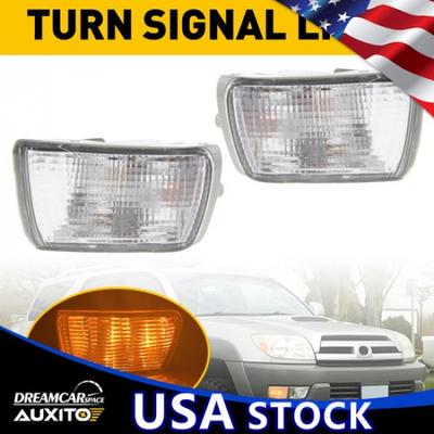 2x Turn Signal Light For 4Runner Toyota 2003-2005 Front Bumper Corner Clear Lens