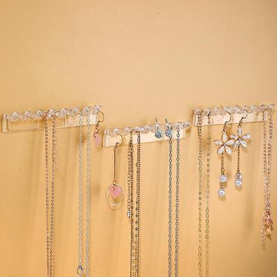 Wall-Mounted Necklace & Bracelet Anti-Tangle Jewelry Stand