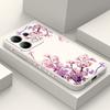 Falling Flowers Phone Case For Xiaomi Redmi Note 14 13 12 12S 11 11S 10 10S 9 9S Pro Plus 4G 5G Liquid Silicone Cover