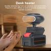 Portable Car Heater Portable Fan Tilt Guard Heater Rechargeable USB Desk Warmer Mini Space Heater for Office Camping Tent