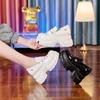 Thick-soled Inner Height Increase Women's Spring and Summer New Muffin Women's Shoes Star Fashion Versatile Shallow Mouth Single Shoes