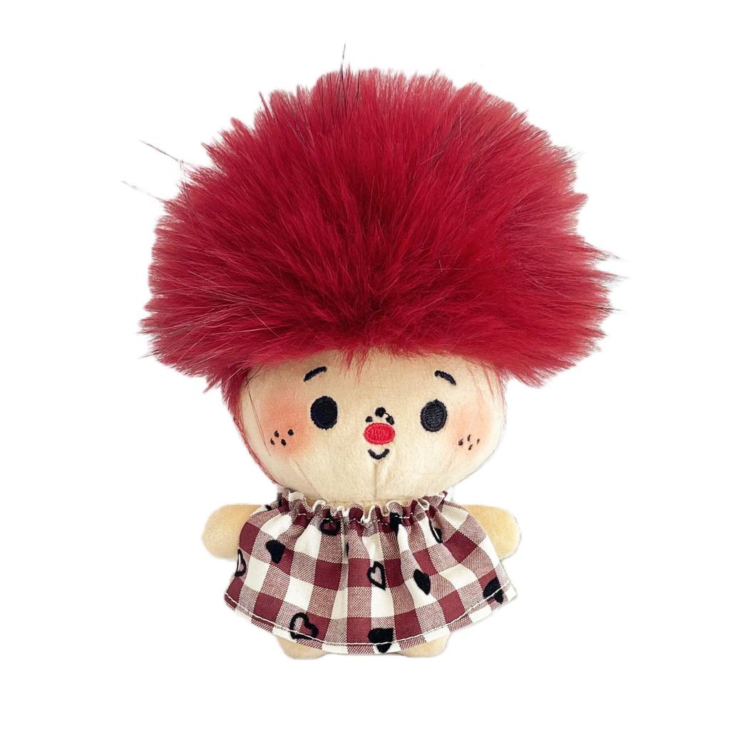 Quirky Frizzy Fluffy Fried Doll Keychain – Trendy Bag Pendant Ornament