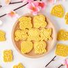 Valentine's Day Cookie Cutters Cartoon Pressable Biscuit Mold Holiday Biscuit Fondant Cookie Stamps Party Supplies