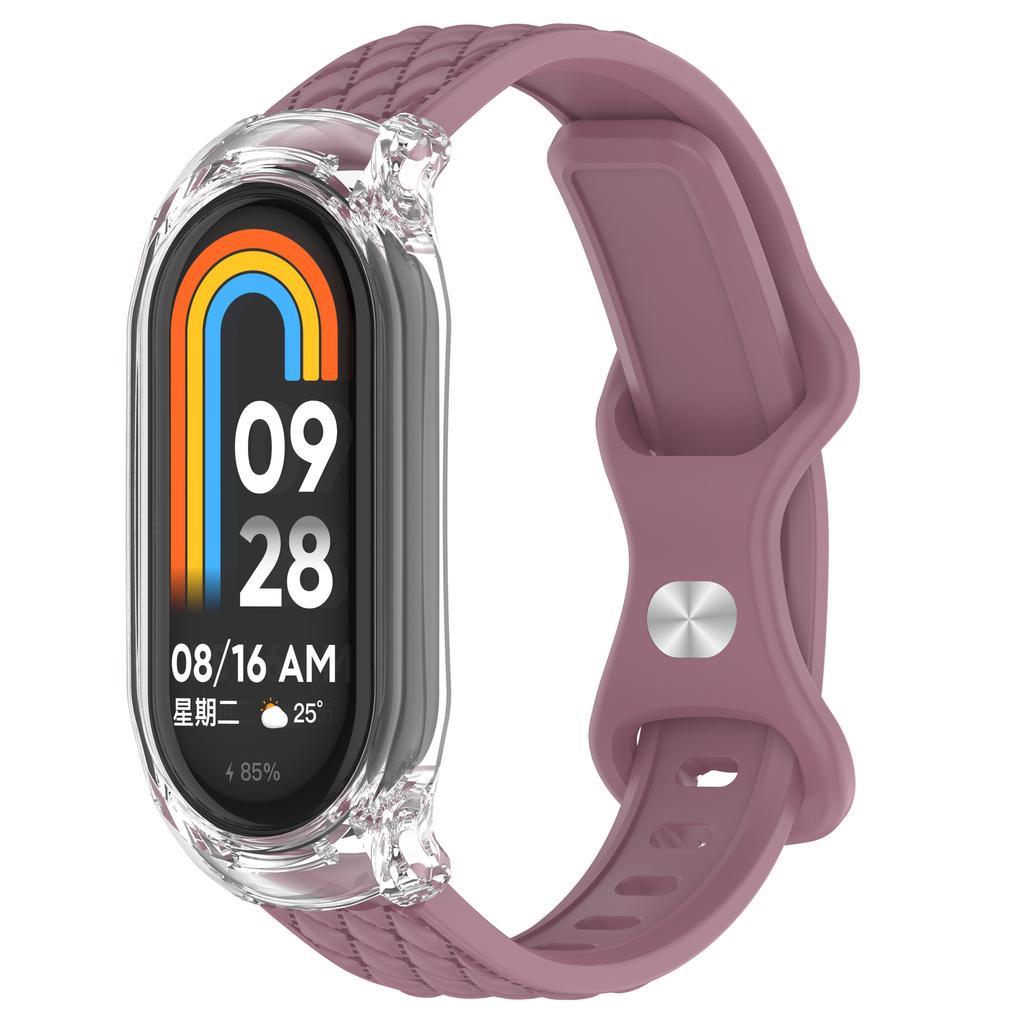 Кожаный силиконовый ремешок для Mi Band 10/34567/8/9 Ширина ремешка 12 мм Пряжка с одним кольцом Сделано в Китае