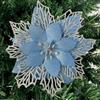 1PC Christmas Golden Glitter 14cm Flower Christmas Tree Decoration Ornaments Color Glitter Home Party Decoration Supplies