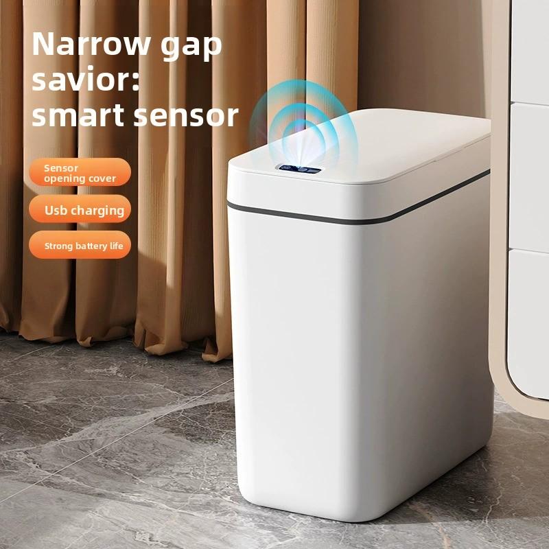 Cubo de basura inteligente con sensor automático para cocina baño y dormitorio sin contacto