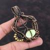 Tree Of Life Lemon Chrysoprase Pendant Copper Wire Wrapped Gemstone Pendant  Copper Jewelry Handmade Pendant Tree Of Life Jewelry For Gift