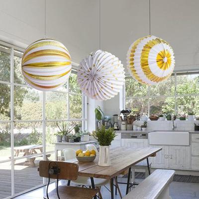3/Set Round Paper Lantern Party Decor Birthday Wedding Home and Garden Decoration