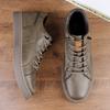 Fashion Non-Slip Versatile Men Sneakers Lace Up Genuine Leather Casual Shoes High Top Walking Shoes Warm Winter Man Ankle Boots Trainers