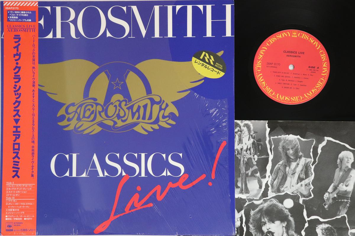 

LP Record AEROSMITH Classics Live 28AP3170 CBS SONY 1986 Japan Obi Rock Used