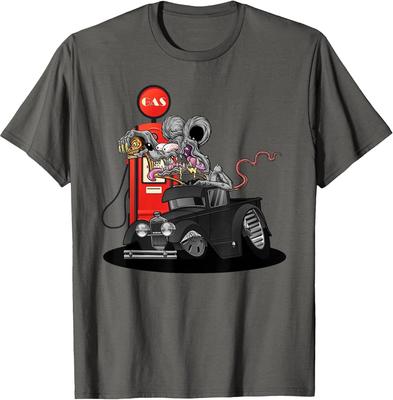 Vintage 1930s Hot Rod Cartoon T-Shirt - DigiRods Rat Rod Racer Design