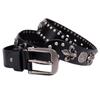 Cinturones Punk de Cuero Genuino con Remaches de Metal Pesado para Hombre Cinturón Vaquero con Tachuelas para Hombre Ceinture Homme Cinturón de Cintura Cinturon Mujer