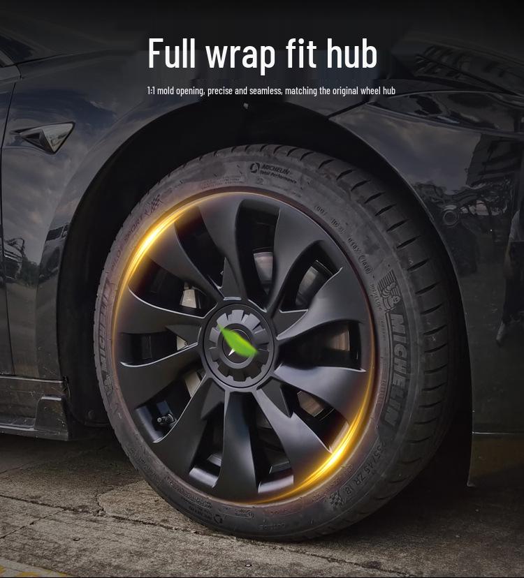 Tesla Model 3 18" Cyclone Wheel Cover - Anti-scratch, Full Coverage Hub Protection Accessory
