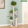 6-Tier Wrought Iron Trapezoidal Plant Stand