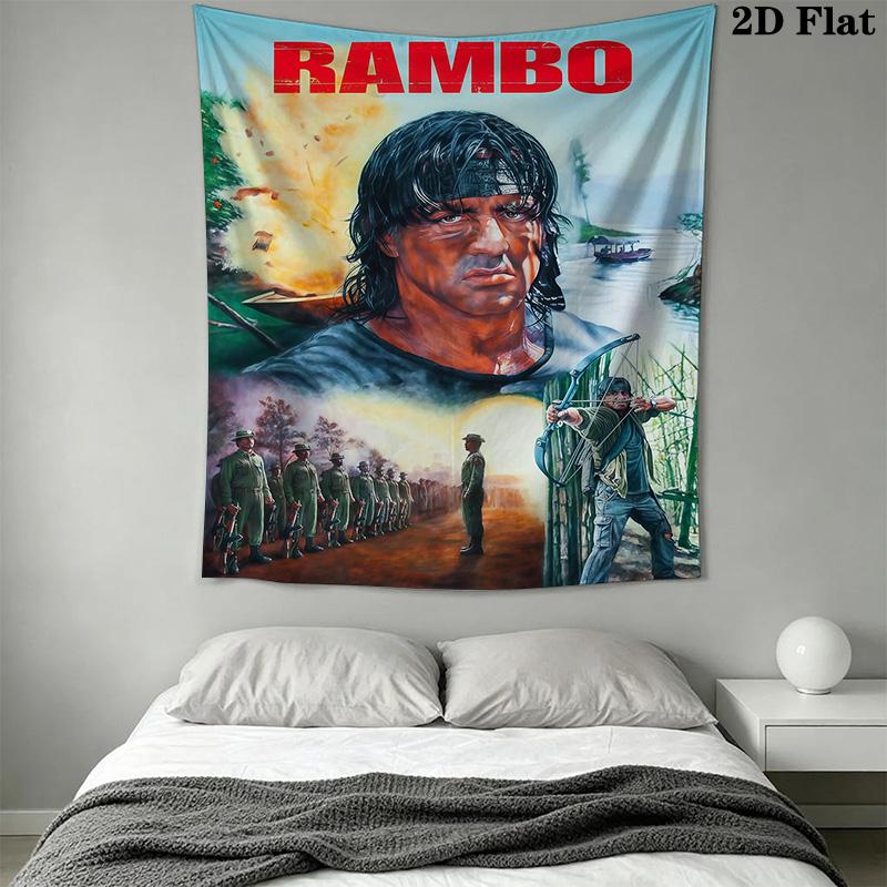 Rambo First Blood Part Ii Threepiece Set 1 Duvet Cover 2 Pillowcase Without Core Duvet Cover And Pillowcase Bedding Set Soft And Comfortable