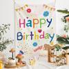 Newins Birthday Cake Velvet Wall Hanging for Dorm or Bedroom