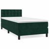 Maison Exclusive - Sommier à lattes de lit et matelas Vert foncé 80x200 cm Velours