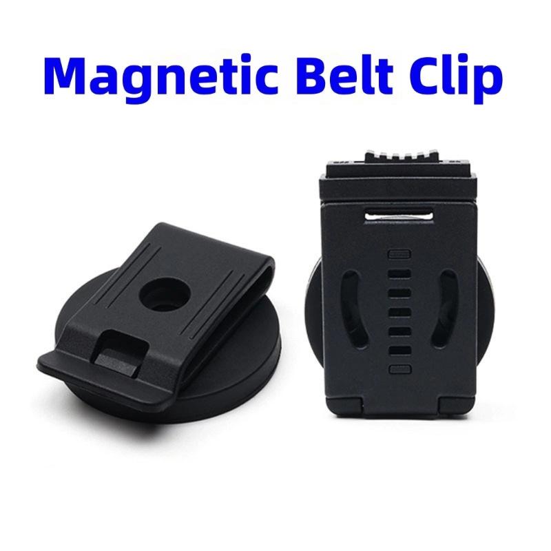 Pack of 3 Magnetic Belt Clasps Clips Adjustable Lock Snapped On for Tool in 43mm 55mm 66mm Silicone Wrap Magnetic Suction