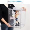 Hachiban-ya Figure Case Storage Transparent Display Magnetic Door Collection Stackable Width 29.2cm Depth 25cm Height 40cm Clear One