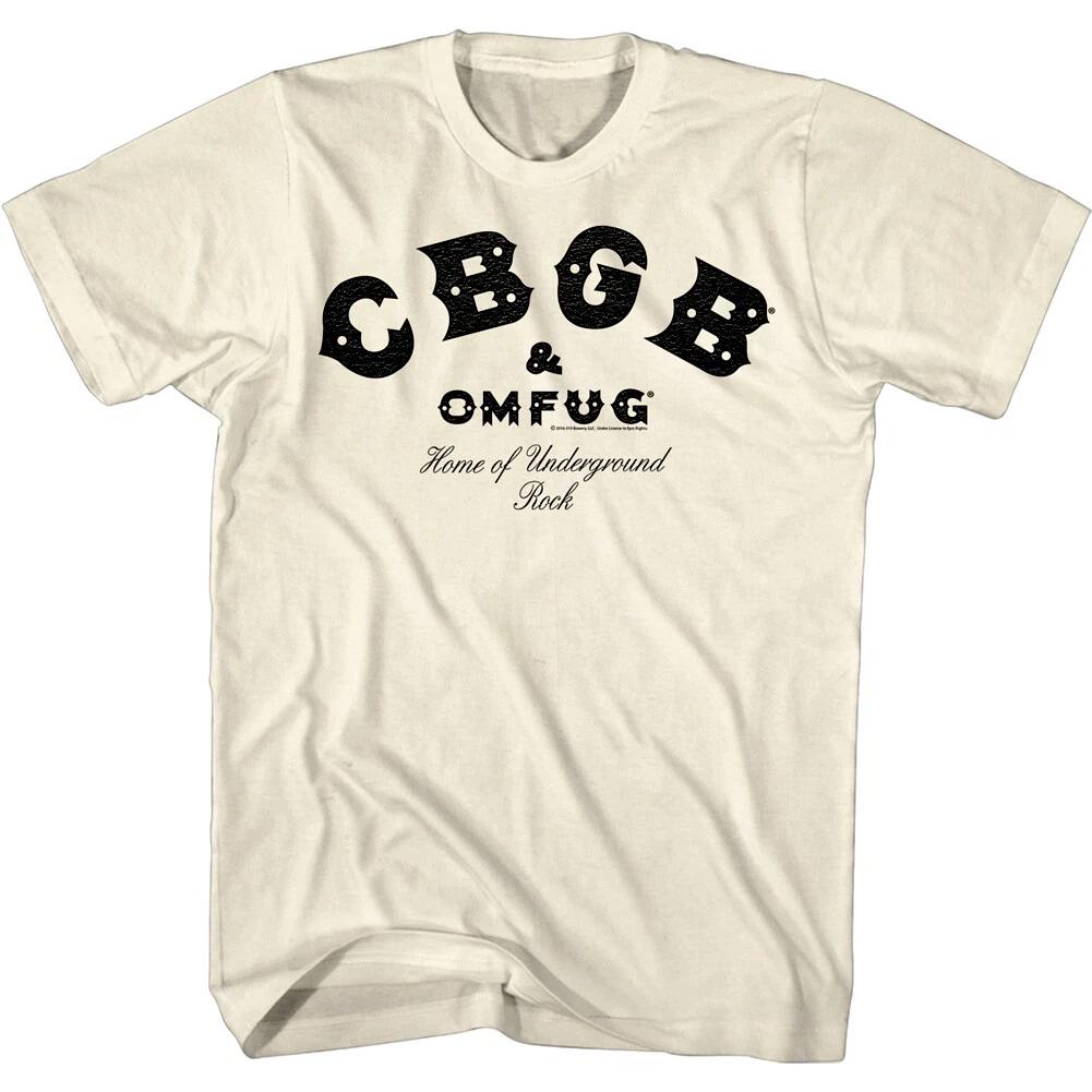 Логотип CBGB OMFUG Дом андеграундного рока Мужская футболка NYC Панк-музыка Концерт 3XL