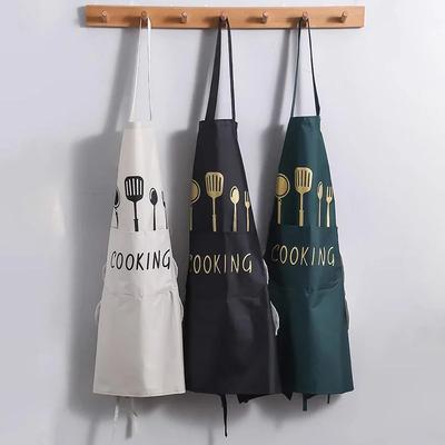Home Kitchen Cooking Apron Waterproof And Oil-Proof Unisex Adult Workwear Stylish And Simple Suitable For Bars Cafes Etc