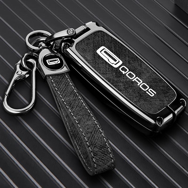 Qoros 7 Key Case: Luxury Metal Shell Remote Control Cover & Buckle